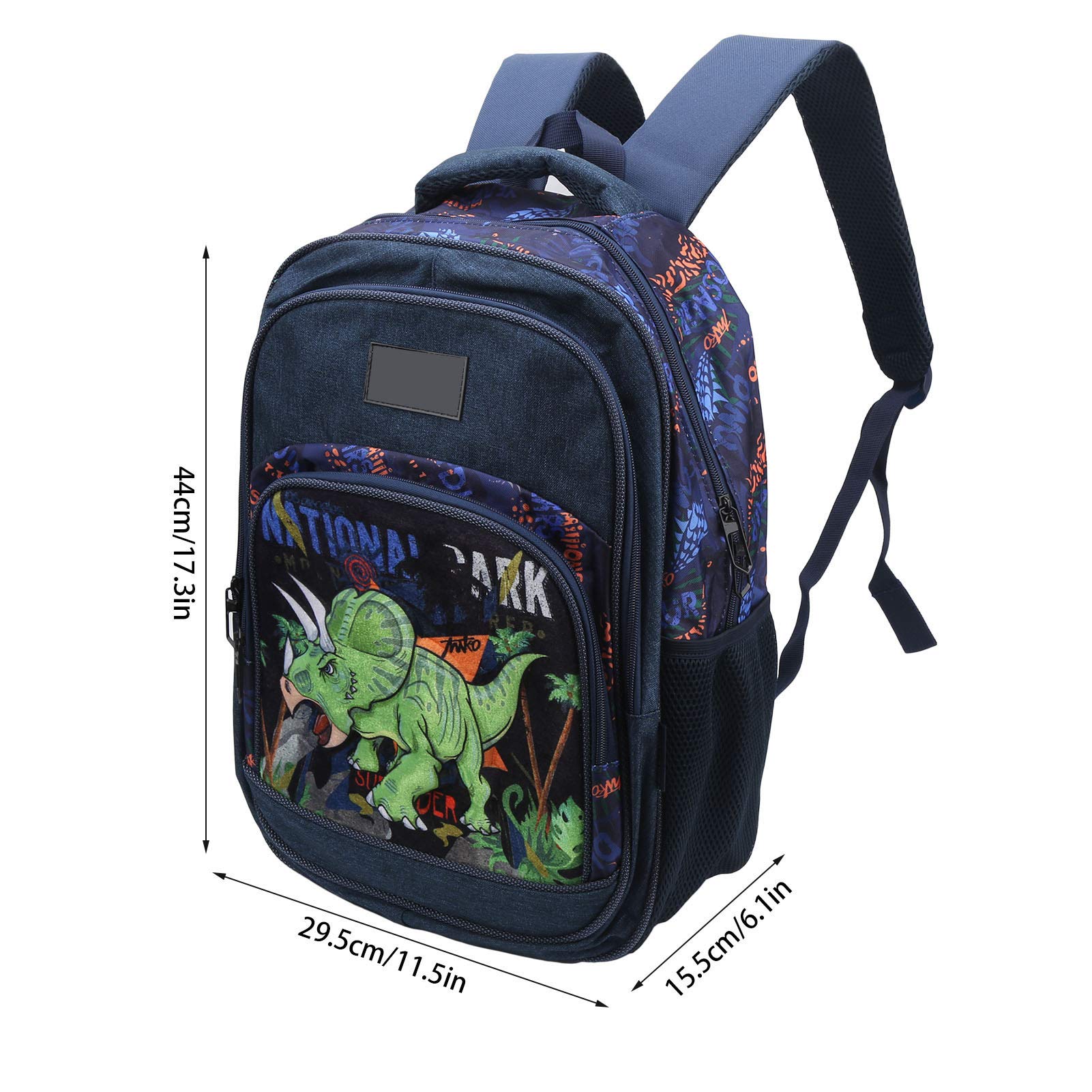 Durable School Backpack with Smooth Zipper - Lightweight Book Bag for Students, Travel & Shopping (Dark Blue) - Perfect for Classrooms, College Campuses & Daily Commute