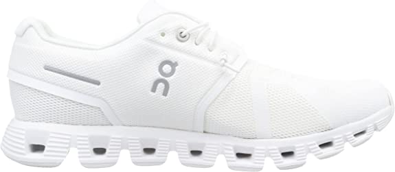 Men's On Cloud 5 Running Shoes - All White - Size 7 D Medium - Lightweight & Breathable for Road Running, Jogging & Gym Workouts