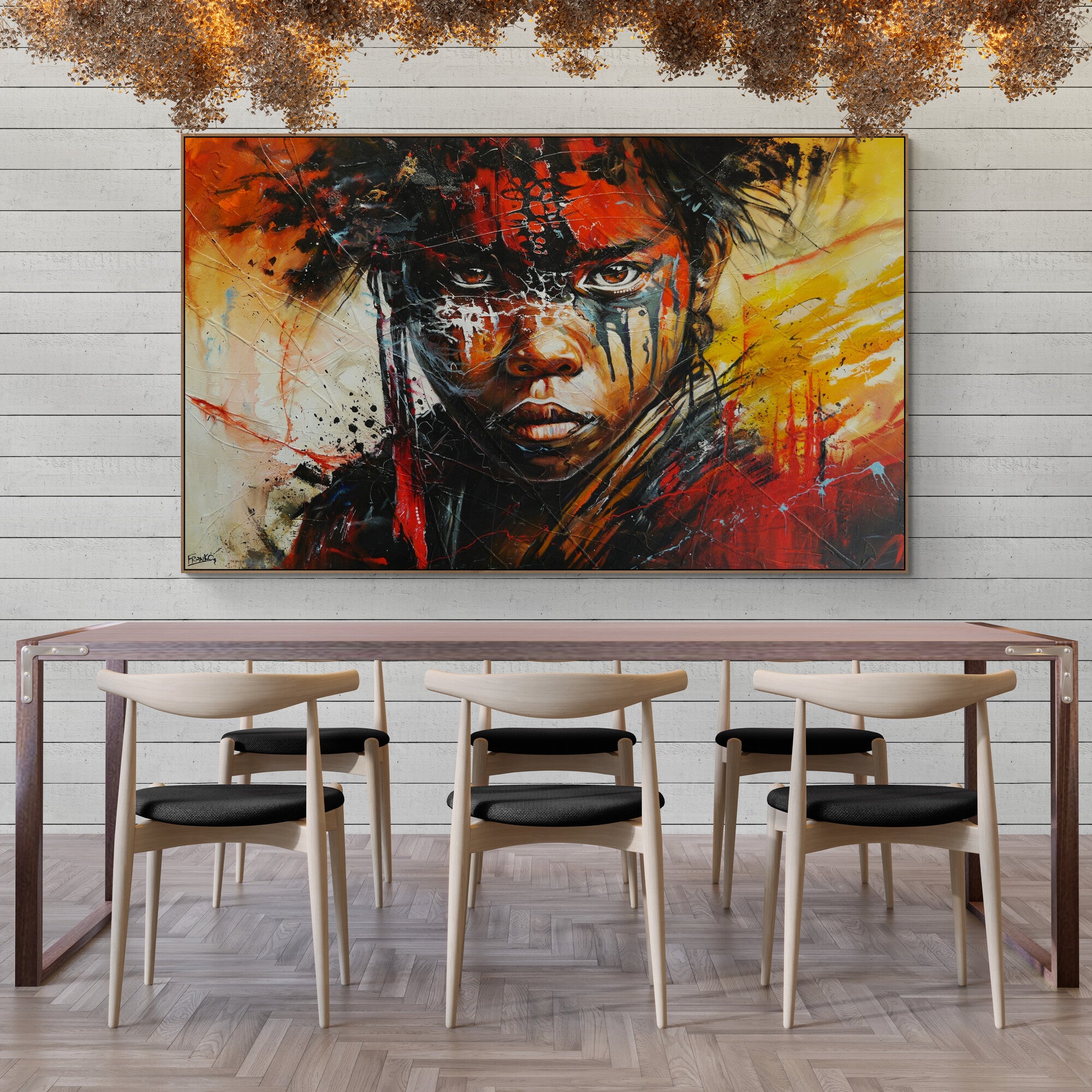 Fearless 200cm x 120cm Abstract Textured Canvas Art - Modern Framed Wall Painting for Living Room, Bedroom & Office Decor