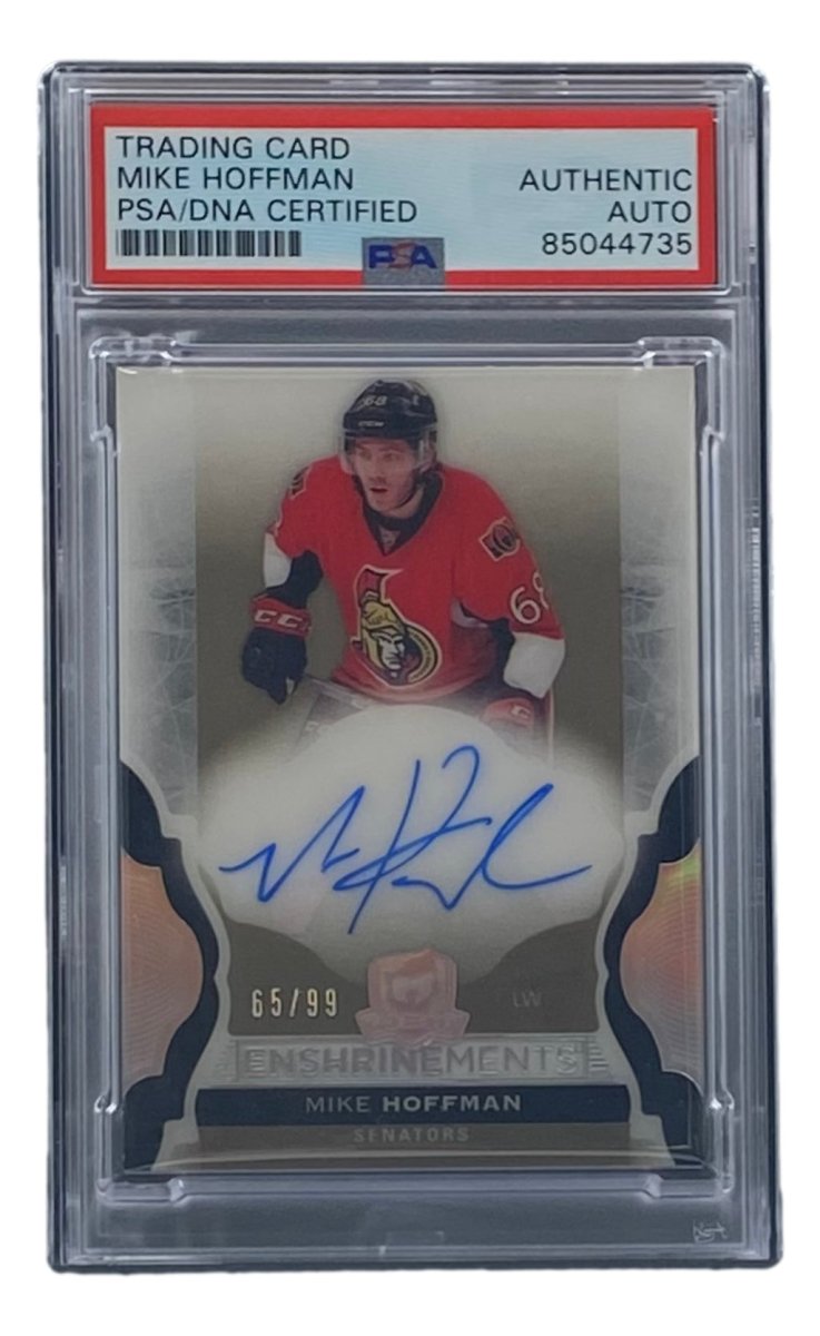 Mike Hoffman Autographed 2017 Upper Deck #E MH Ottawa Senators Hockey Card - PSA/DNA Certified - Perfect for NHL Collectors & Hockey Memorabilia Displays
