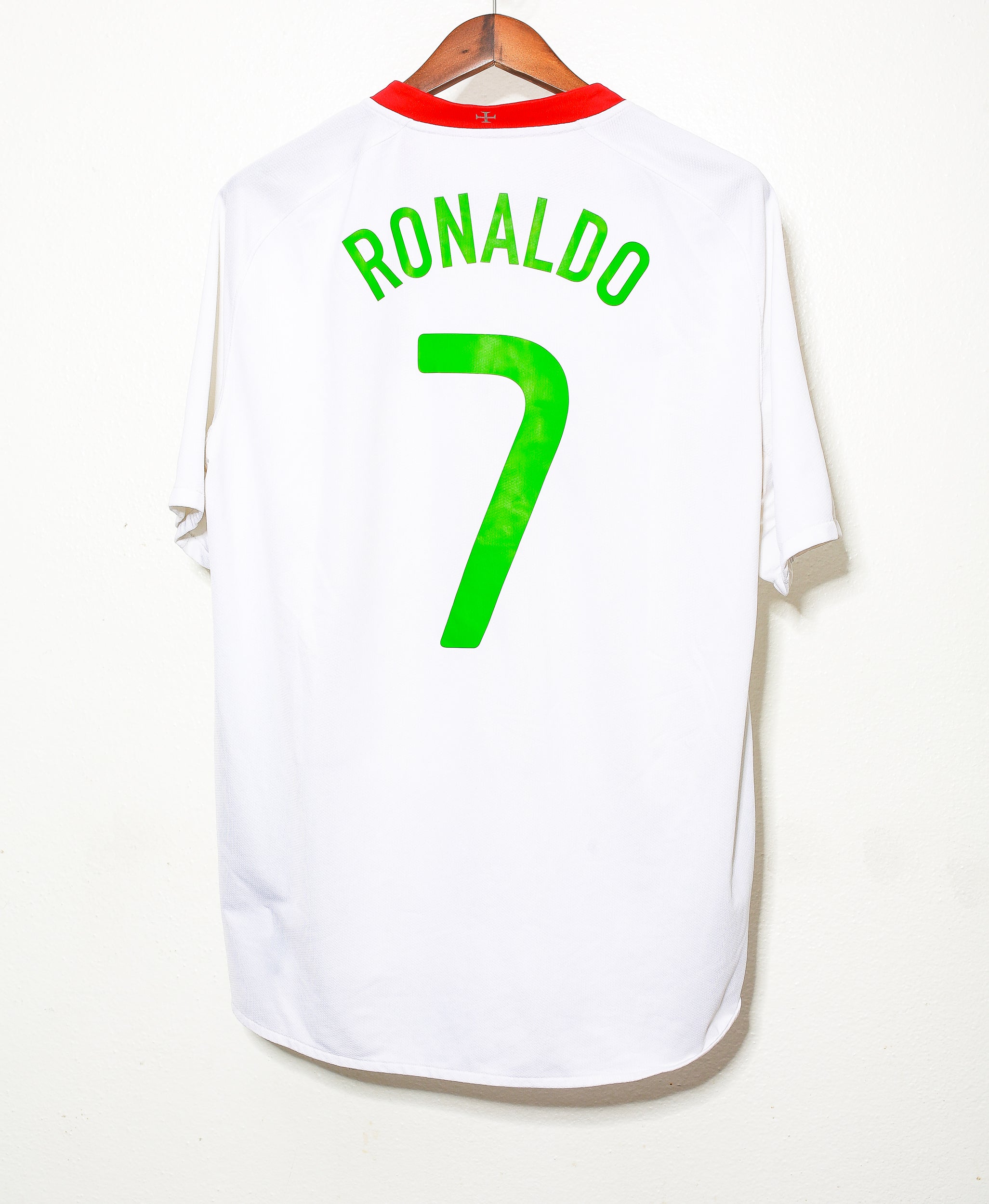 2008 Portugal Home Soccer Jersey #7 Cristiano Ronaldo XL - Authentic Football Shirt for Fans, Collectors & Match Days