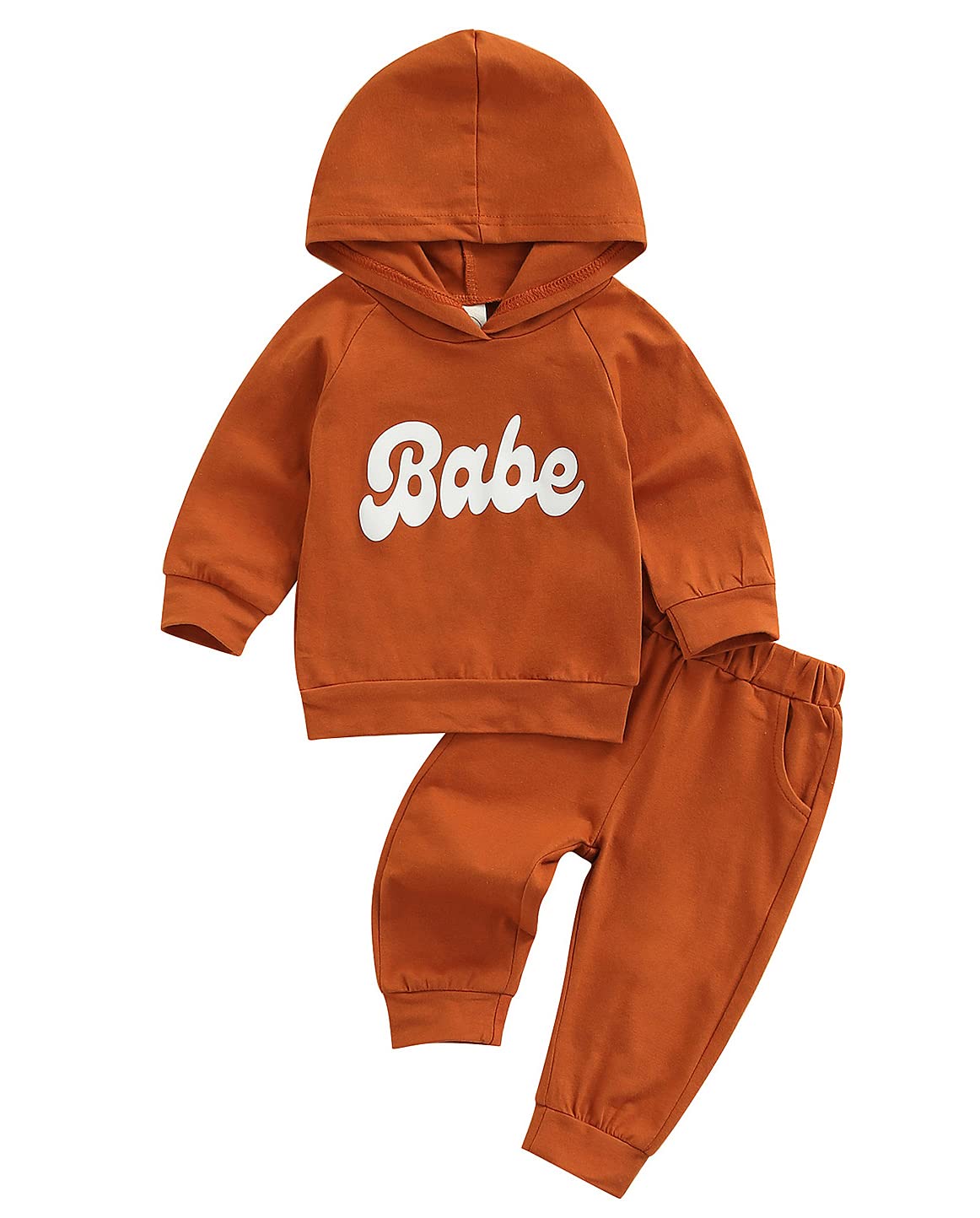 Newborn Baby Boy & Girl Winter Outfits - 2PCS Christmas Hoodie & Sweatshirt Set with Pockets & Long Pants | Cozy Fall & Winter Baby Clothes for Holiday Photos & Family Gatherings
