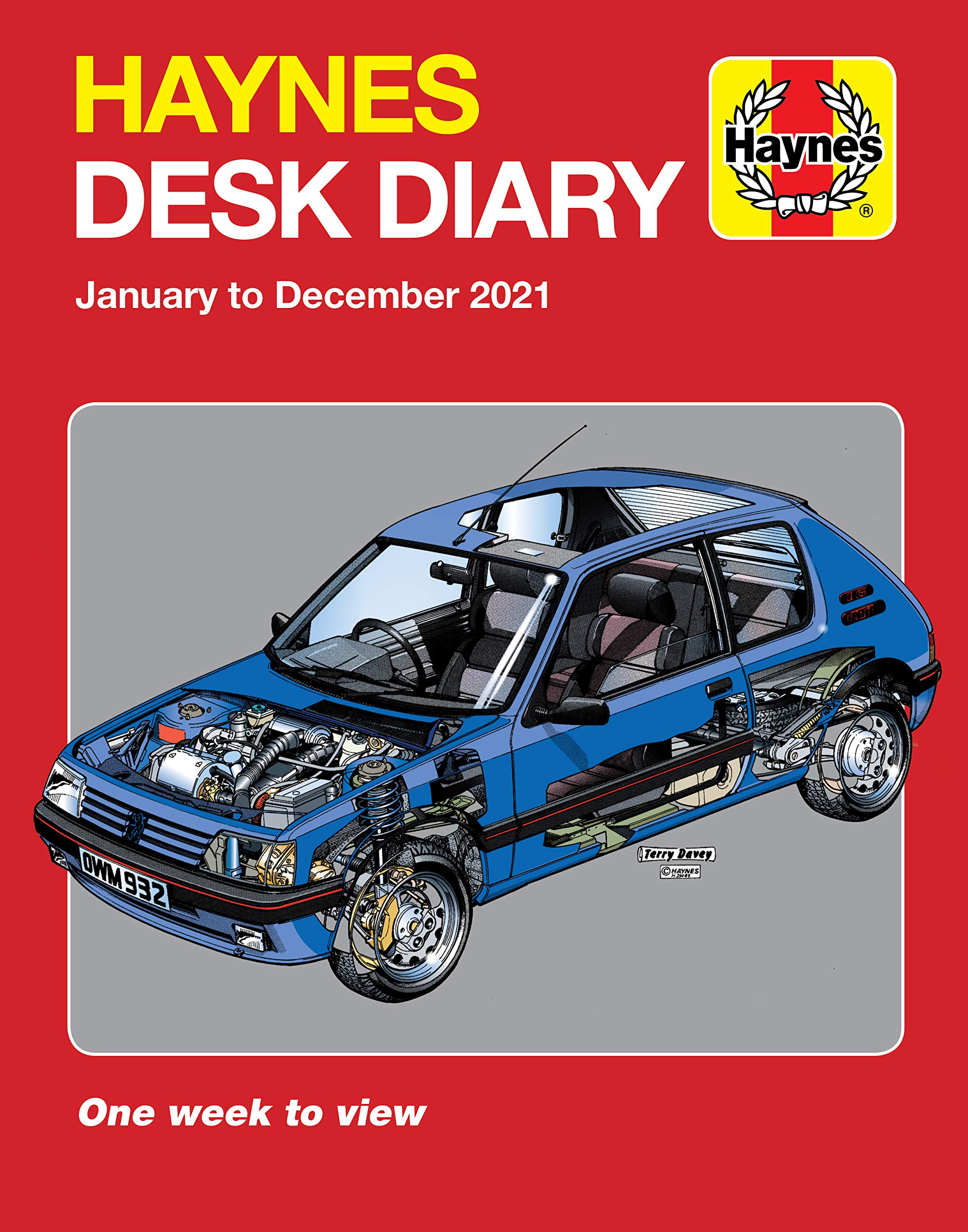 Haynes 2021 Weekly Planner - January to December 2021 Desk Diary with One Week Per Page View | Perfect for Office, School & Personal Organization