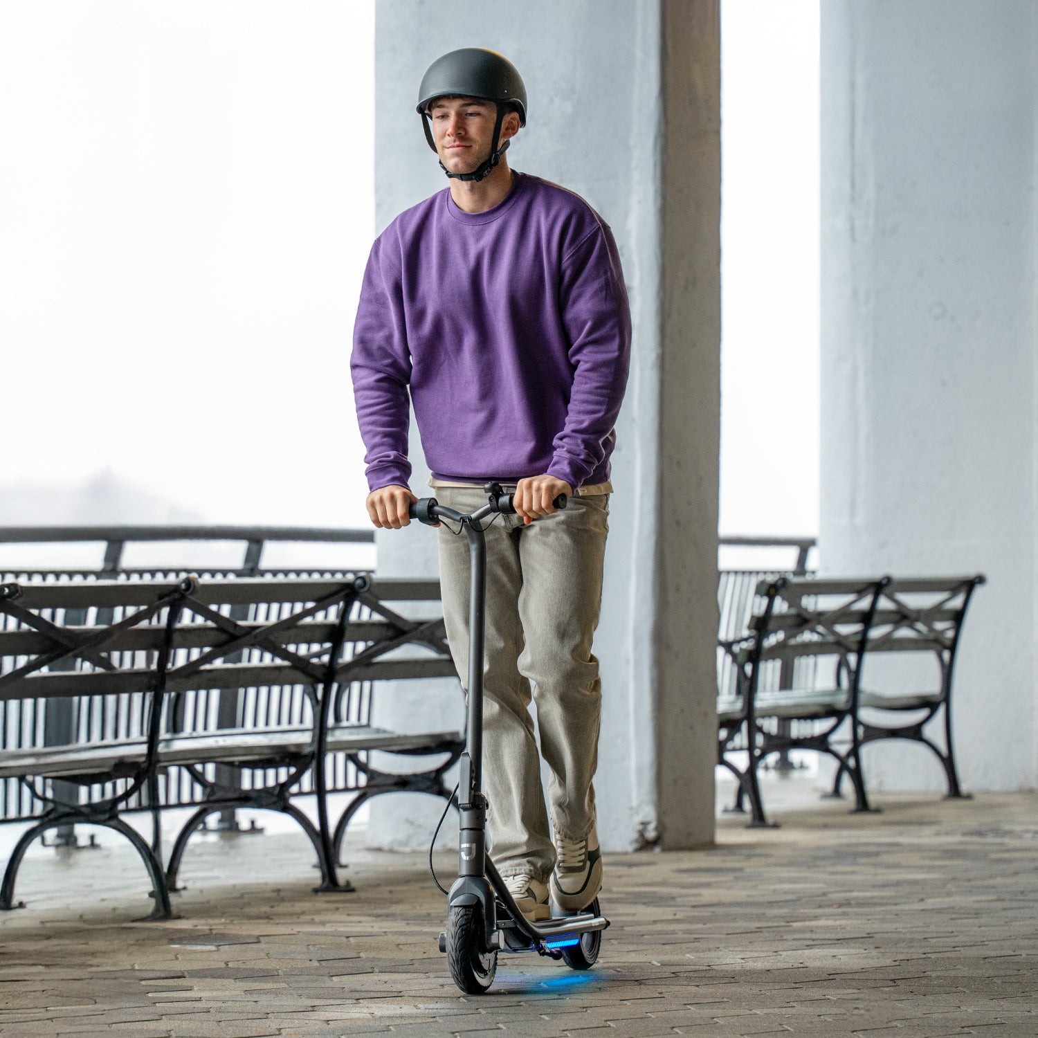 Loomis Electric Scooter for Adults - 350W Motor, 15.5MPH, 15.5 Mile Range - Foldable Commuter E-Scooter for Urban Travel, Campus, Last-Mile Transportation