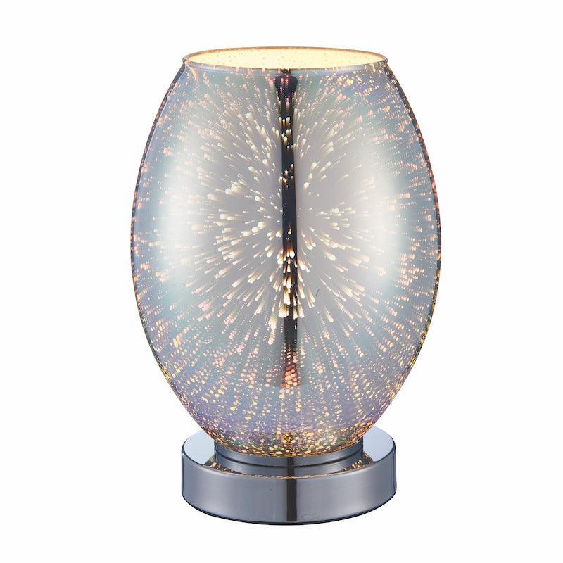 Endon Stellar 1 Light Glass Table Lamp - Modern Bedside & Living Room Lighting for Home Decor