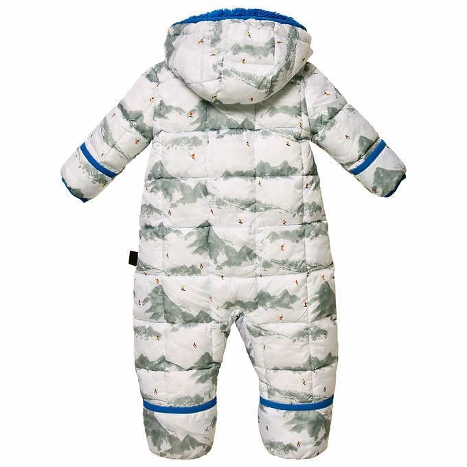 Spyder Baby One Piece Snowsuit for Boys & Girls - Blue, 9-12 Months - Warm Winter Outfit for Infants - Perfect for Snow Play, Skiing & Outdoor Adventures