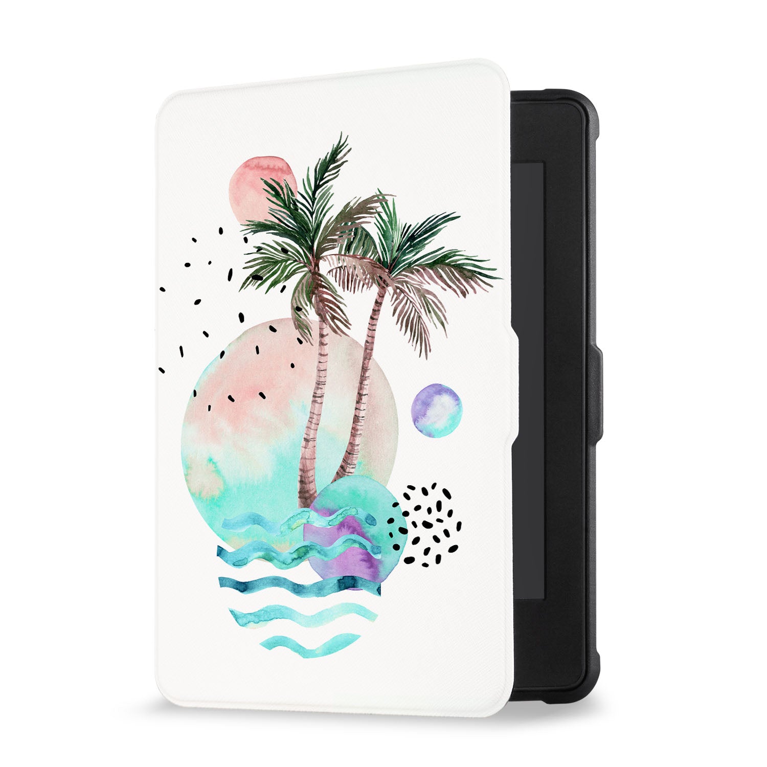 Premium Marble Flower Kindle Case - Stylish & Protective Cover for Kindle E-Reader - Perfect for Reading at Home, Travel, and Commuting