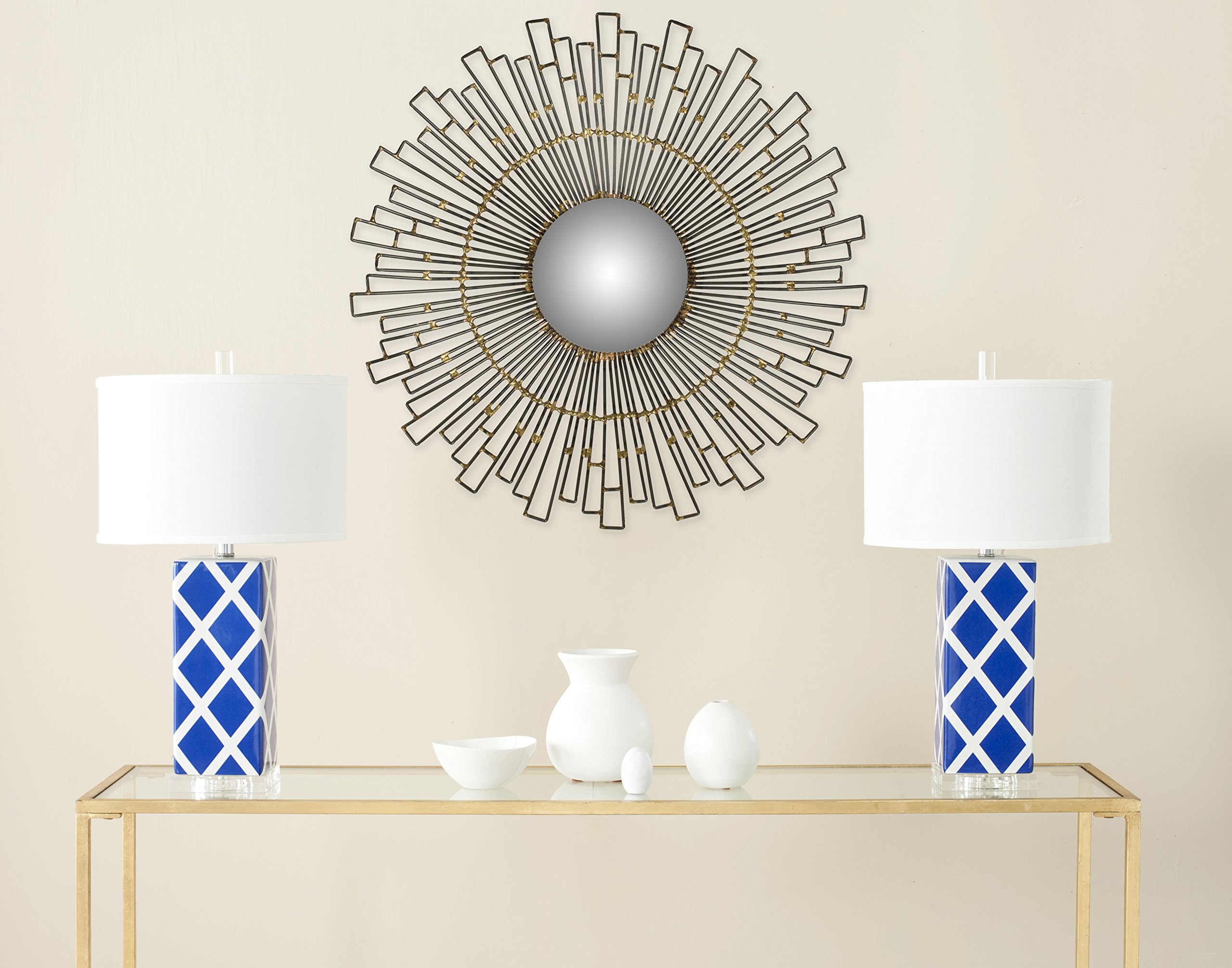 Safavieh Home Collection Starlight Mirror - Natural Wood Frame, Full-Length Wall Mirror for Bedroom, Living Room & Entryway Decor