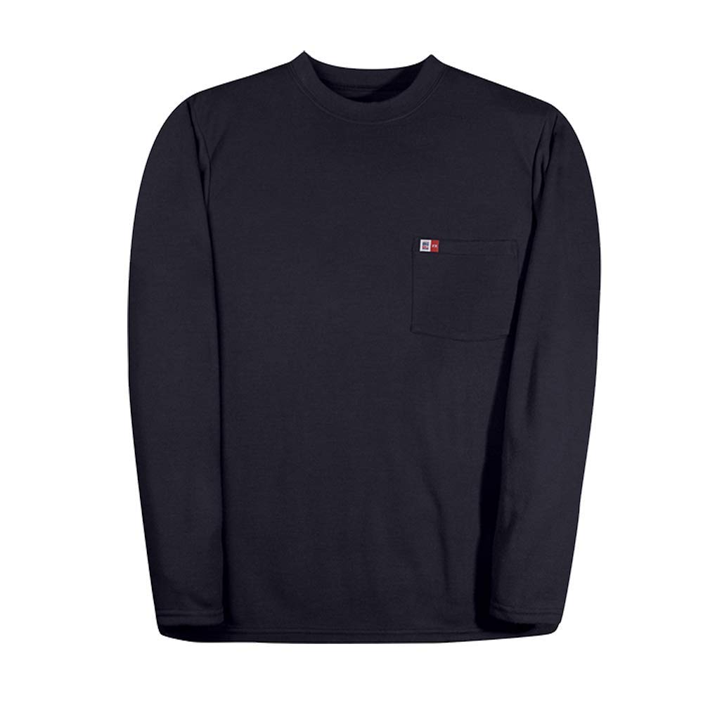 Flame Resistant Men's Long Sleeve T-Shirt - Lightweight FR Work Shirt for Welding, Construction & Industrial Safety (DW5PD5)