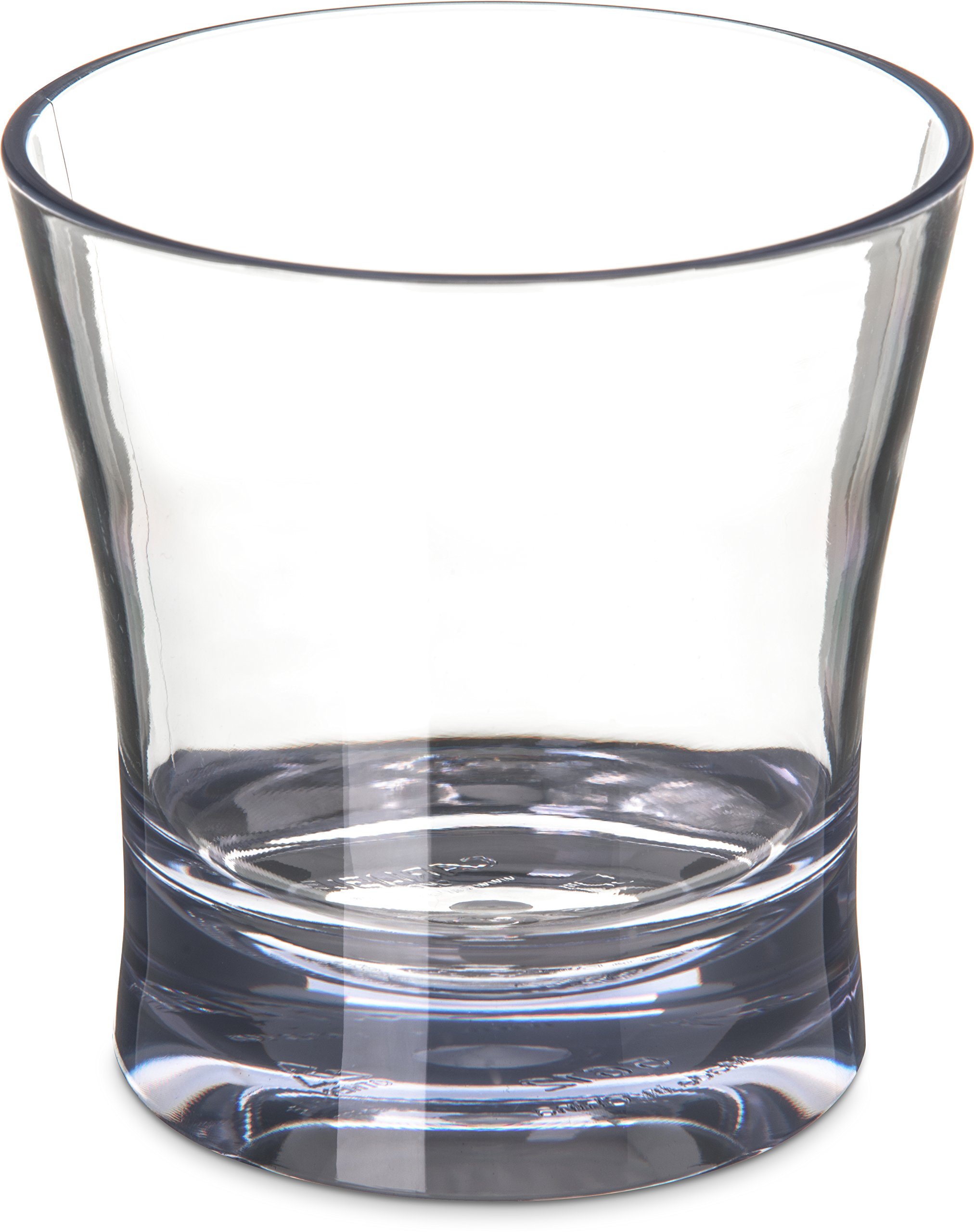 Carlisle 12 oz Clear Plastic Alibi Double Old Fashioned Glasses - Pack of 24 for Restaurant, Bar, Kitchen - Durable Shatterproof Drinkware for Cocktails, Juice, Iced Coffee & Beverage Service