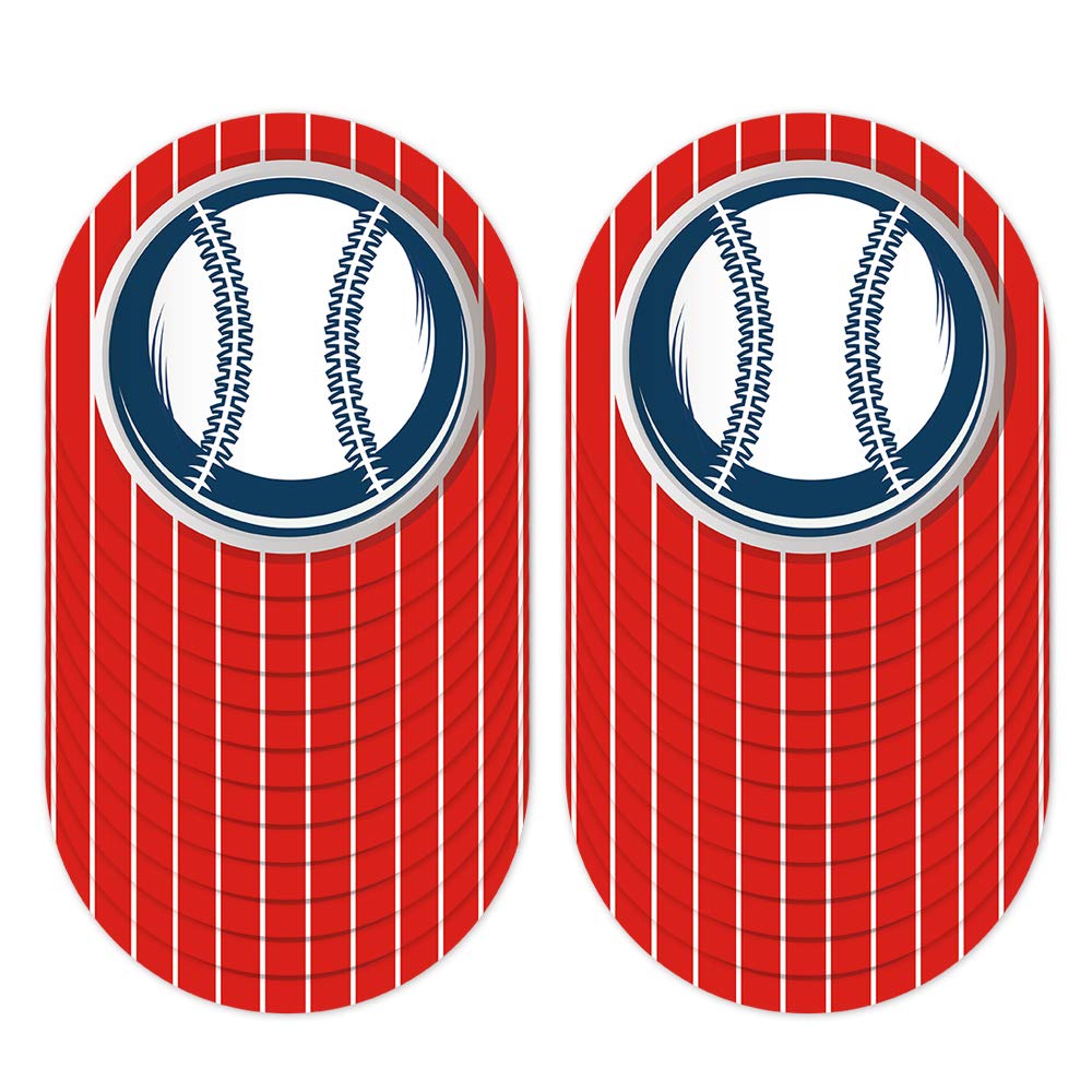 Baseball Party Supplies Set - 113PCS Disposable Dinner Plates, Dessert Plates, Cups, Napkins & Straws for 16 Guests - Perfect for Baseball Birthday Decorations, Team Parties & Sports Themed Events