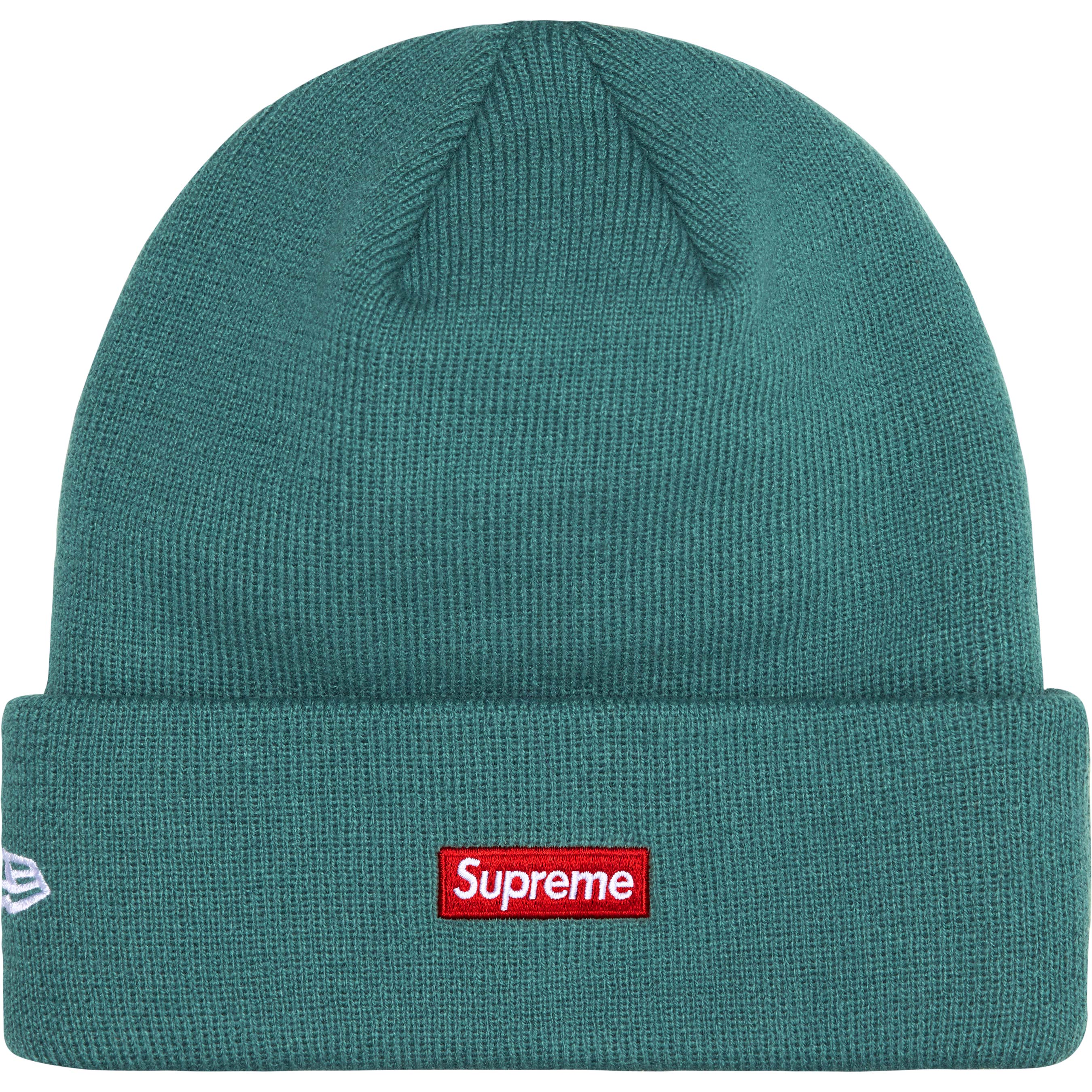 Supreme New Era® S Logo Beanie Pine Green - Winter Knit Hat for Men & Women - Perfect for Skiing, Snowboarding & Cold Weather Fashion