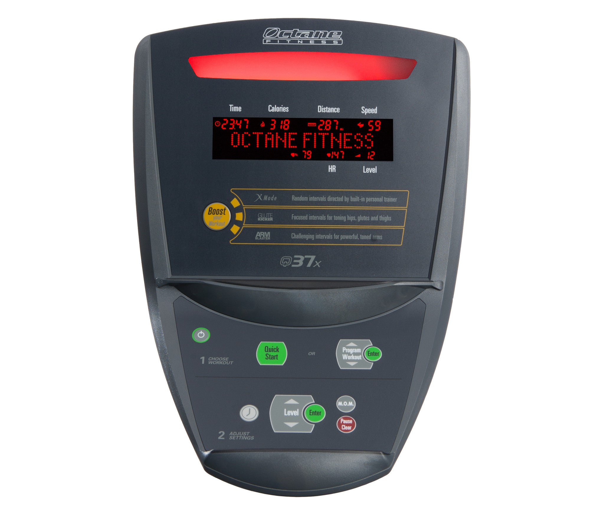Octane Q37X Elliptical Machine - Low Impact Cardio Trainer for Home Gym | Perfect for Weight Loss, Full Body Workout & Joint-Friendly Exercise