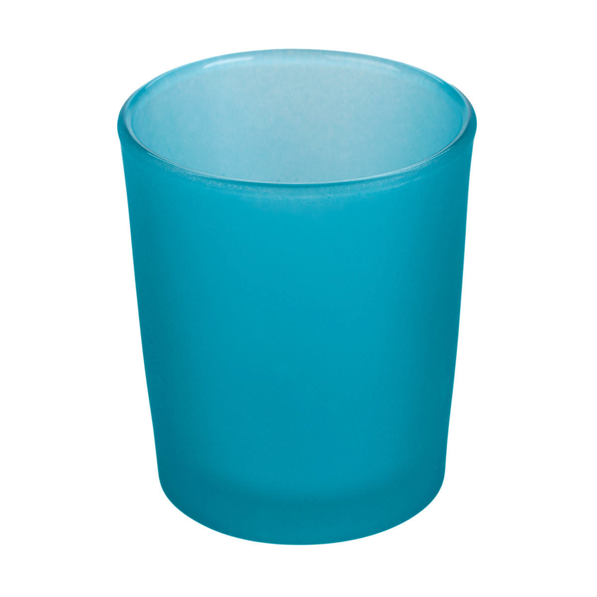 10 Pack Turquoise Frosted Glass Votive Tealight Candle Holders - Elegant Wedding Centerpieces, Christmas Decor, Bridal & Baby Shower Party Supplies - Perfect for Romantic Dinners, Holiday Tablescapes & Special Events