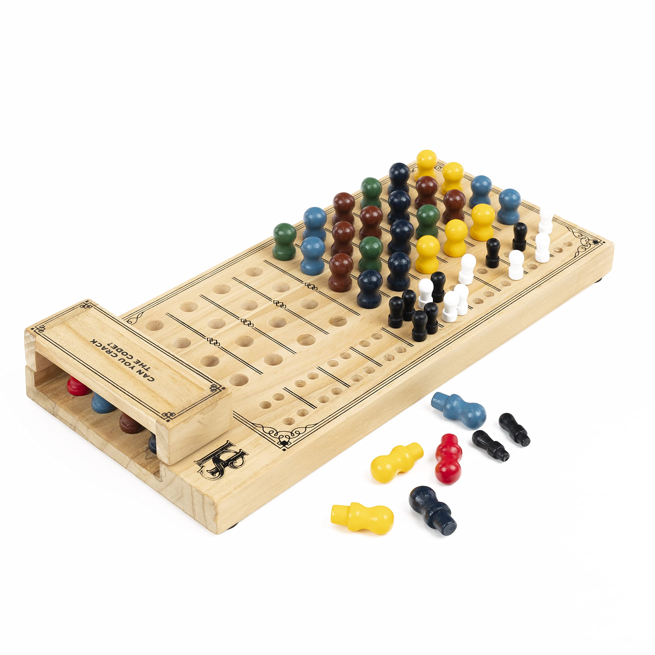 Professor PUZZLE - The Case of the Code Breaker - Wooden Brain Teaser Puzzle Set for Adults - 2 Player Strategy Game for Family Game Night & Party Entertainment
