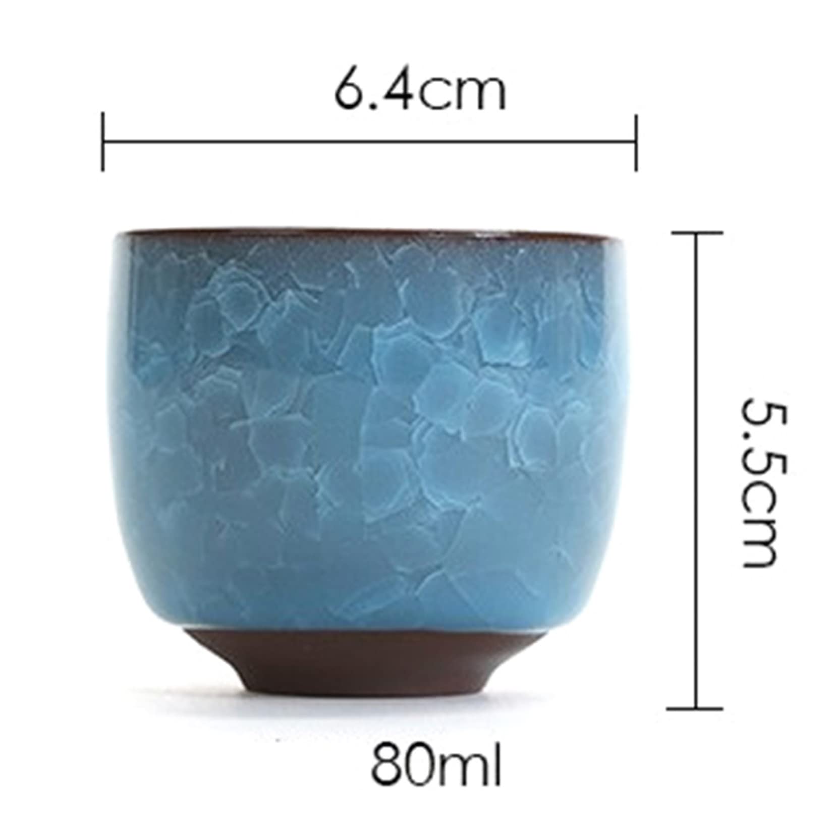 Creative Ice Crack Glaze Ceramic Succulent Planter - Desktop Cactus Flower Pots with Unique Cracked Design, Porcelain Plant Containers for Home Office Decor, Wedding Centerpieces & Gift Ideas