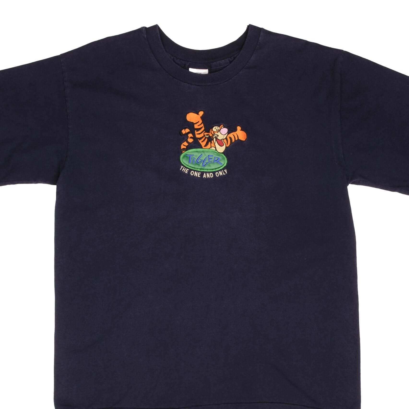 Vintage Disney Tigger Embroidered 1990s T-Shirt - XL Size - 100% Cotton - Made in USA - Retro Cartoon Character Tee for Disney Fans & Collectors - Perfect for Casual Wear, Theme Parks, and Gift Giving