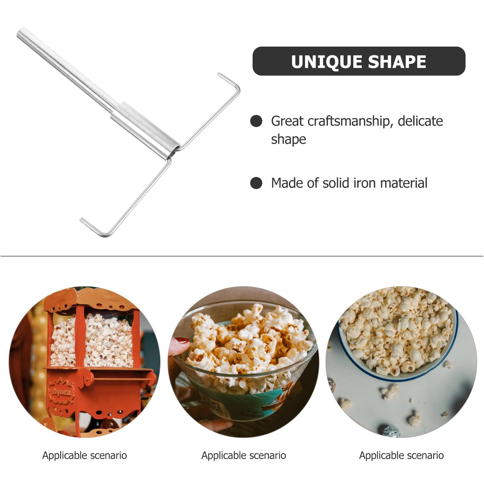 DOITOOL Commercial Popcorn Machine Replacement Parts - Popcorn Stirring Rod, Mixer Attachment & Whisk Stirring Stick for Theater, Carnival & Home Use