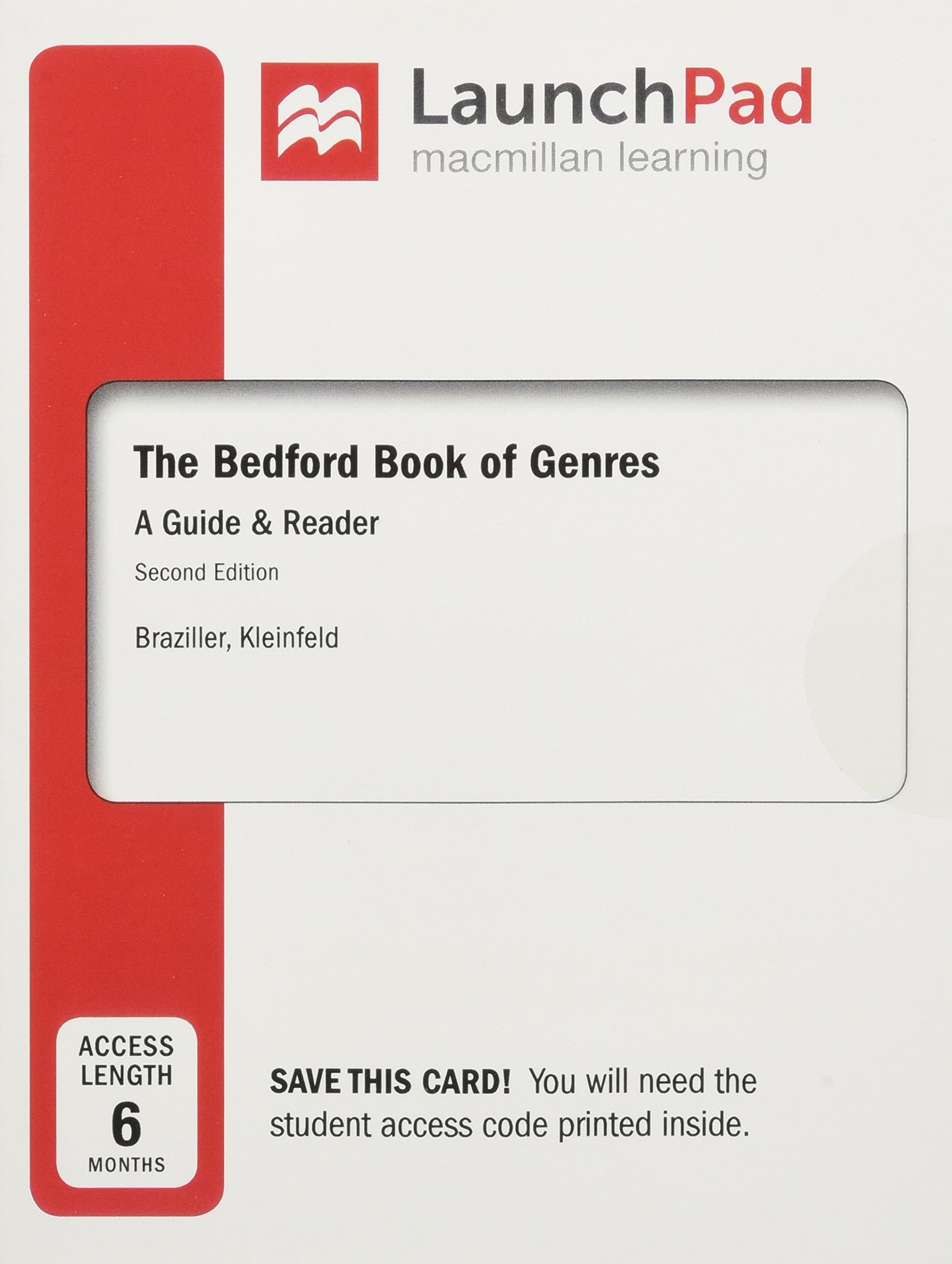 The Bedford Book of Genres: Comprehensive Guide & Reader for College Writing Courses - Perfect for English Composition, Creative Writing & Academic Studies