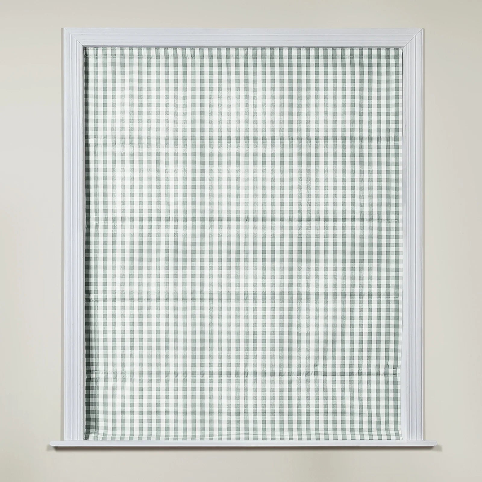 Stylish Celia Polyester Roman Shade with Cord Lift - Perfect for Living Room, Bedroom & Office Window Treatments