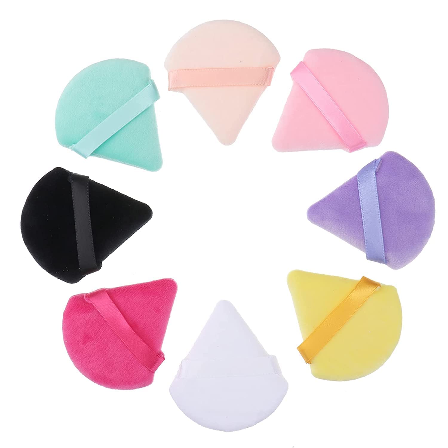 AISHU Triangle Makeup Blender Sponge - Soft Cosmetic Beauty Sponge for Foundation, Powder & Liquid Makeup - Multicolor Makeup Puff for Flawless Blending (Pack of 1) | Perfect for Daily Makeup, Professional Use & Travel Beauty Essentials