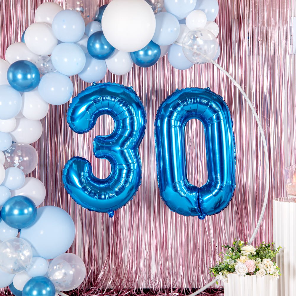 Balloonify Blue Mylar Number 0 Balloon - 40 Inch Large Foil Balloon for Birthdays, Anniversaries & Parties (1 Count Box) - Perfect for Decorations, Photo Backdrops & Celebrations
