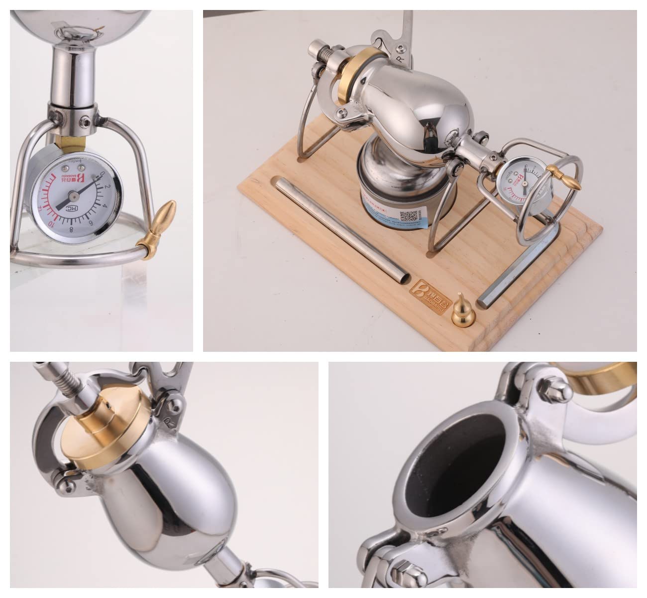 **Stainless Steel Hand Crank Popcorn Maker - 260ml Retro Mini Popcorn Popper for Home, Camping & Movie Nights - 304 Stainless Steel Old Fashioned Corn Kernel Amplifier**