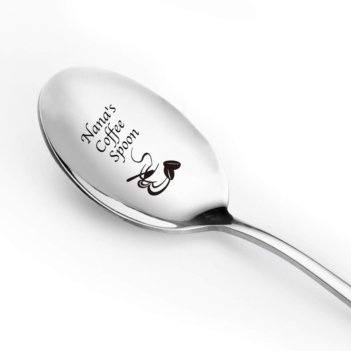 Funny Engraved Coffee Spoon - Best Nana Gift for Coffee Lovers (Mother's Day/Birthday/Christmas)