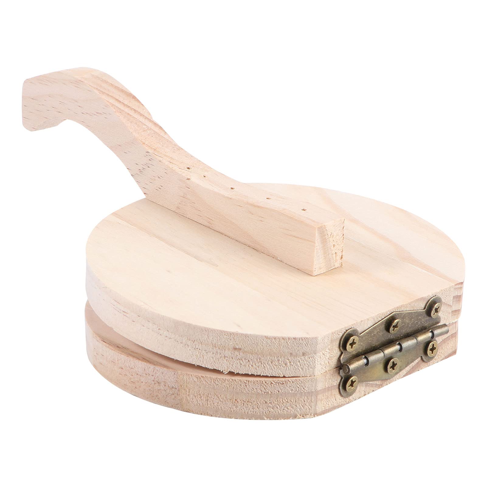 Authentic Cabilock Wooden Tortilla Press - Traditional Corn Tortilla Maker for Home Use | Perfect for Making Fresh Tortillas, Quesadillas, and Mexican Dishes