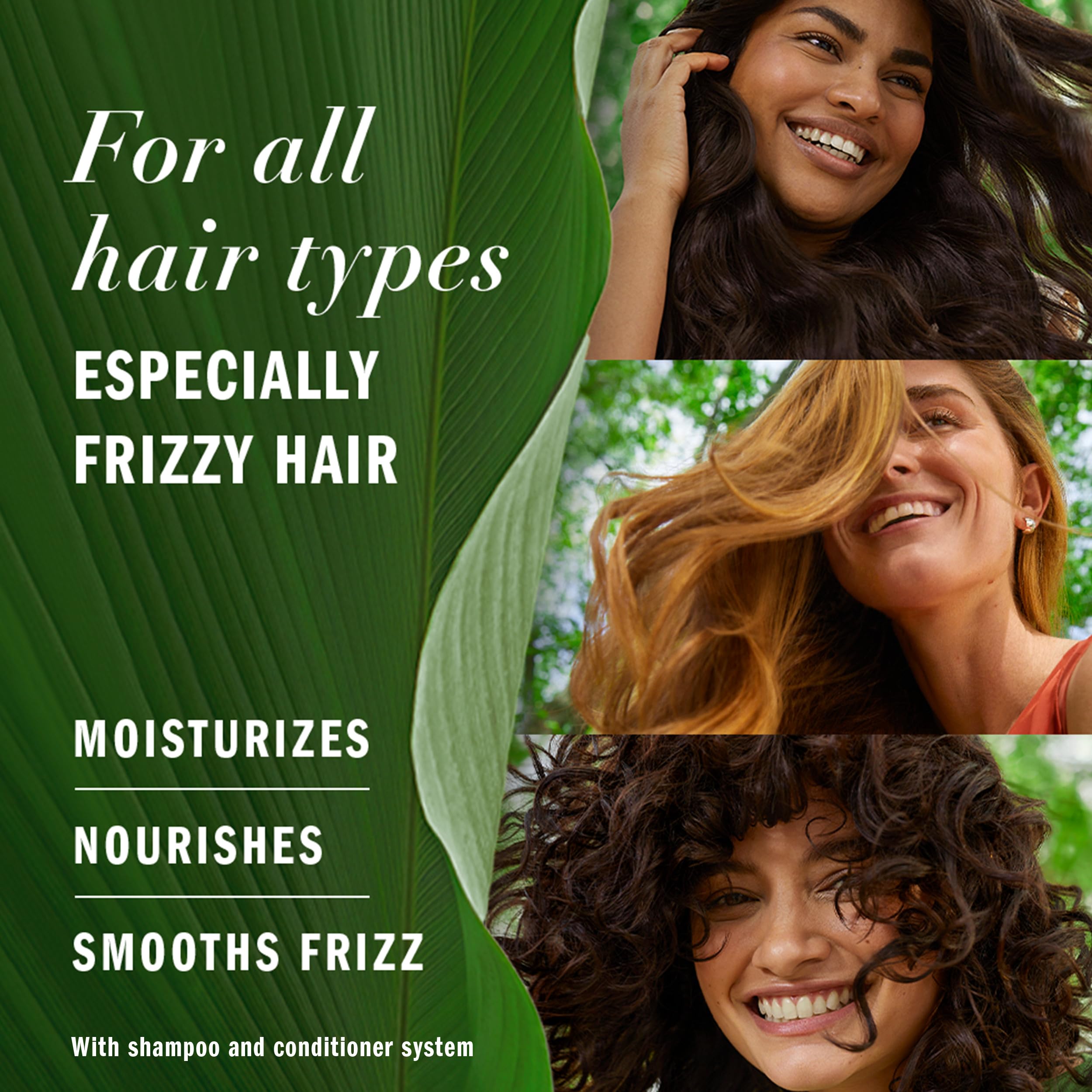 Herbal Essences bio:renew Hemp & Potent Aloe Conditioner for Frizz Control - 13.5 Fl Oz Hydrating Hair Treatment | Smooth & Nourish Dry, Damaged Hair - Perfect for Daily Use & Post-Color Care