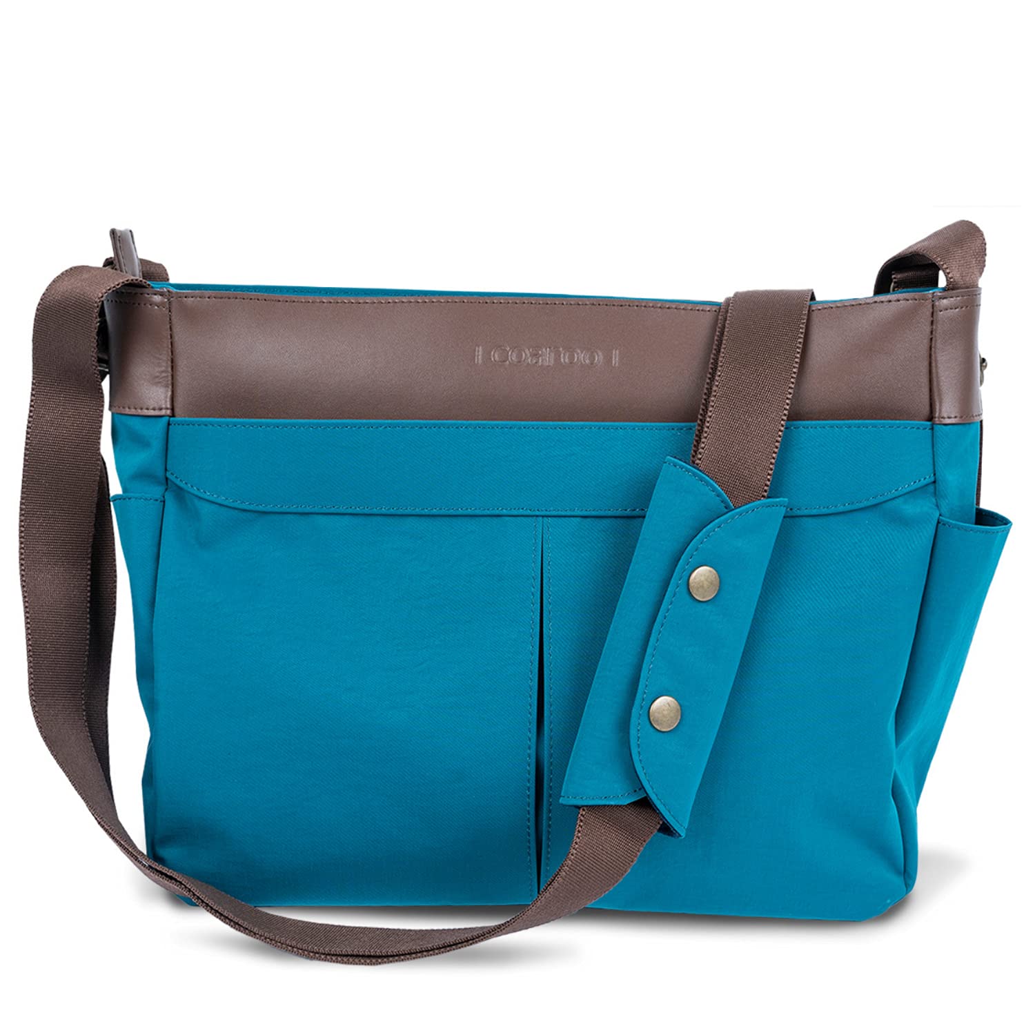 COAROO Libre-X 5-Way Convertible Bag (Cyan) - 3-in-1 Men's Messenger Bag, Backpack & Travel Bag | Waterproof Work Bag for Business & Commuting | Perfect for Office, Gym & Airplane Personal Item | Durable Men's Shoulder Bag & Laptop Bag
