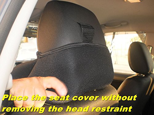 Premium Custom Fit Front Car Seat Covers for Volvo S60 2015-2023 - Genuine Leatherette Center & Durable Synthetic Sides in Tan | Luxury Protection & Comfort for Daily Commute & Road Trips