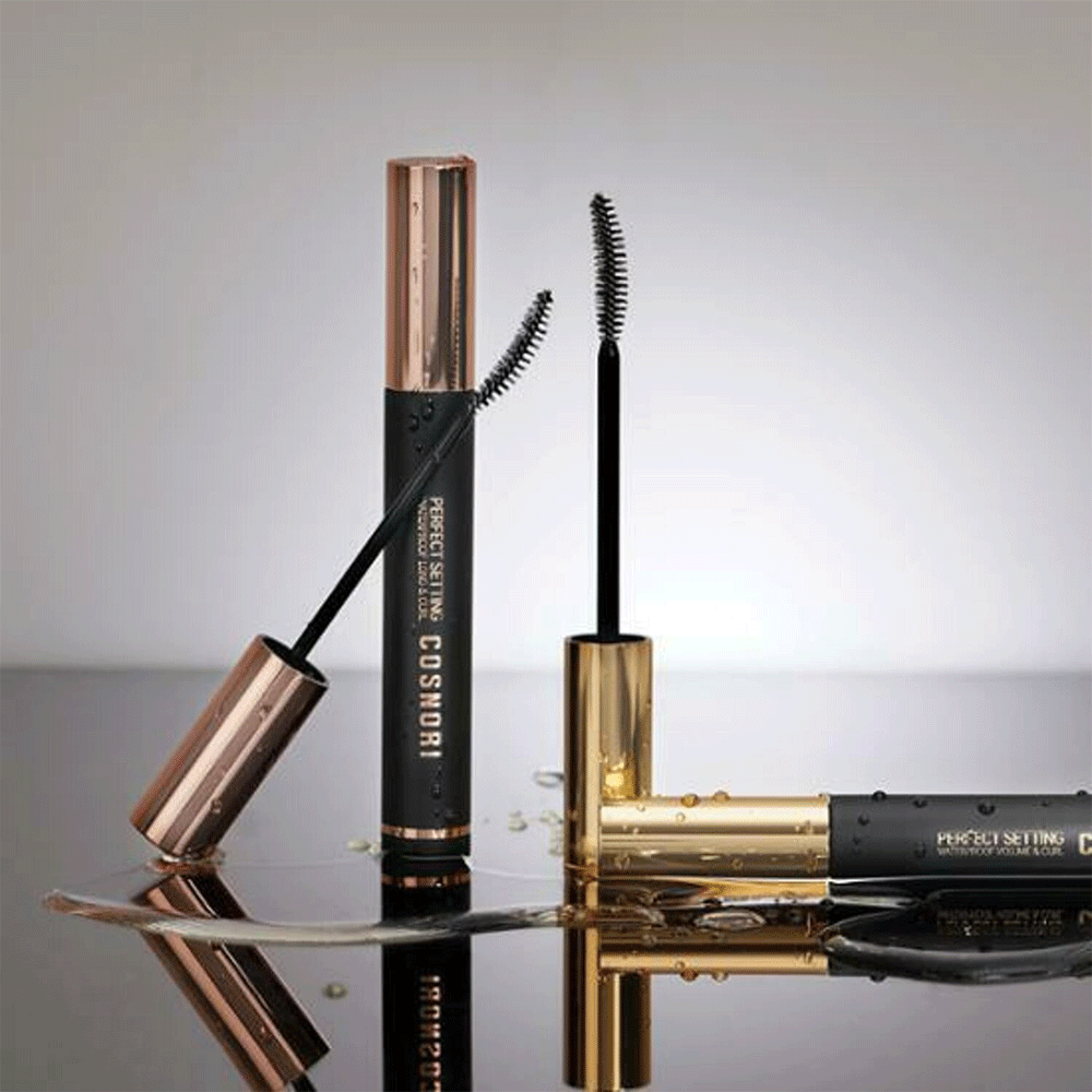COSNORI Perfect Setting Waterproof Mascara 7ml - Long Lasting Volumizing & Lengthening Mascara for All-Day Wear - Ideal for Swimming, Workouts, and Special Occasions