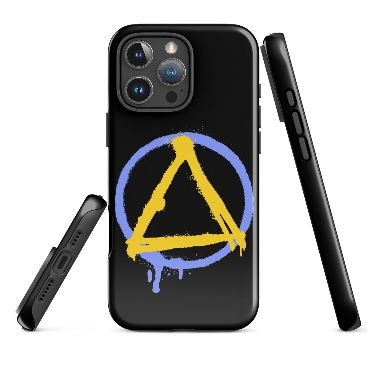 Sober Symbol Durable Shockproof iPhone Case - Protective Cover for iPhone 14/13/12/11 Pro Max XR XS - Slim Fit Anti-Scratch Phone Case for Everyday Use & Outdoor Activities