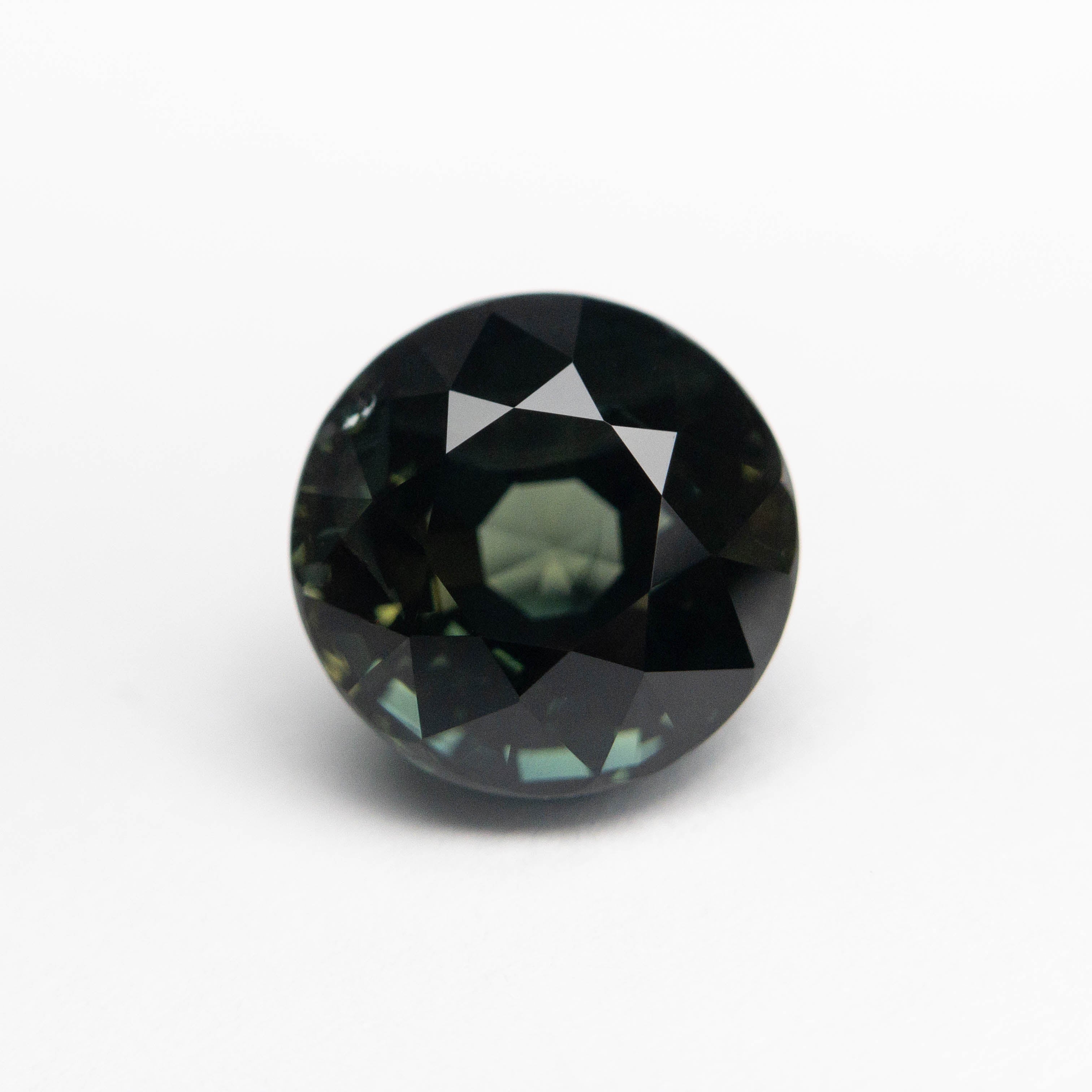 3.14ct Natural Round Brilliant Blue Sapphire Gemstone (7.96x7.93x5.96mm) - Certified Loose Stone for Jewelry Making, Engagement Rings & Fine Collections