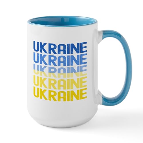 White/Blue Inside - Ukraine Mugs