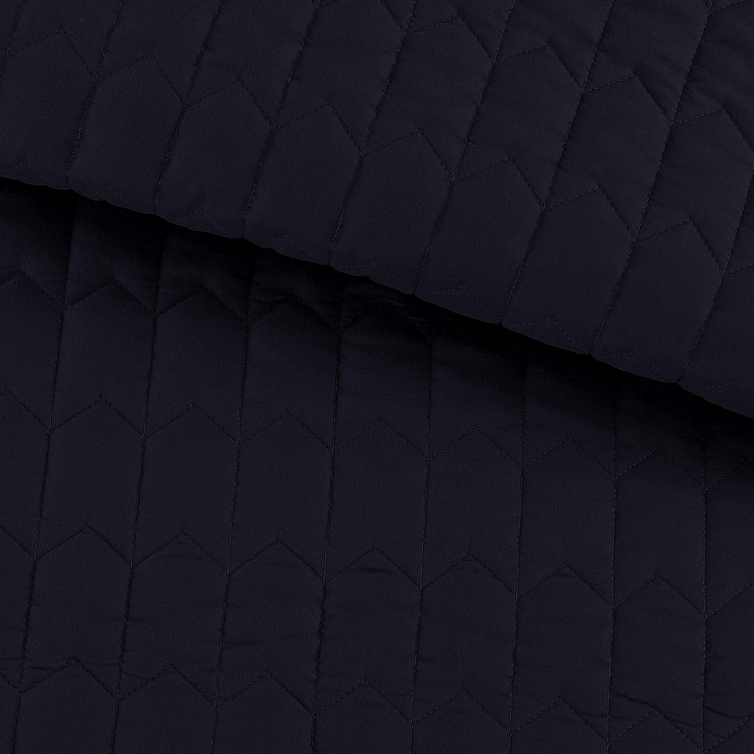BASIC CHOICE 3-Piece Quilt Set - Soft Lightweight All-Season Bedding with 1 Quilt & 2 Shams - Dark Blue Arrow Pattern - King Size for Cozy Bedroom Decor & Guest Room Essentials