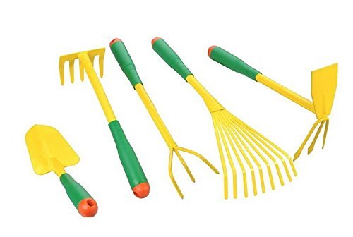 5-Piece Garden Tool Set with Ergonomic Soft Grip Handles - Durable Gardening Tools for Planting, Weeding & Landscaping - Perfect Gift for Mom, Home Gardeners & Outdoor Enthusiasts