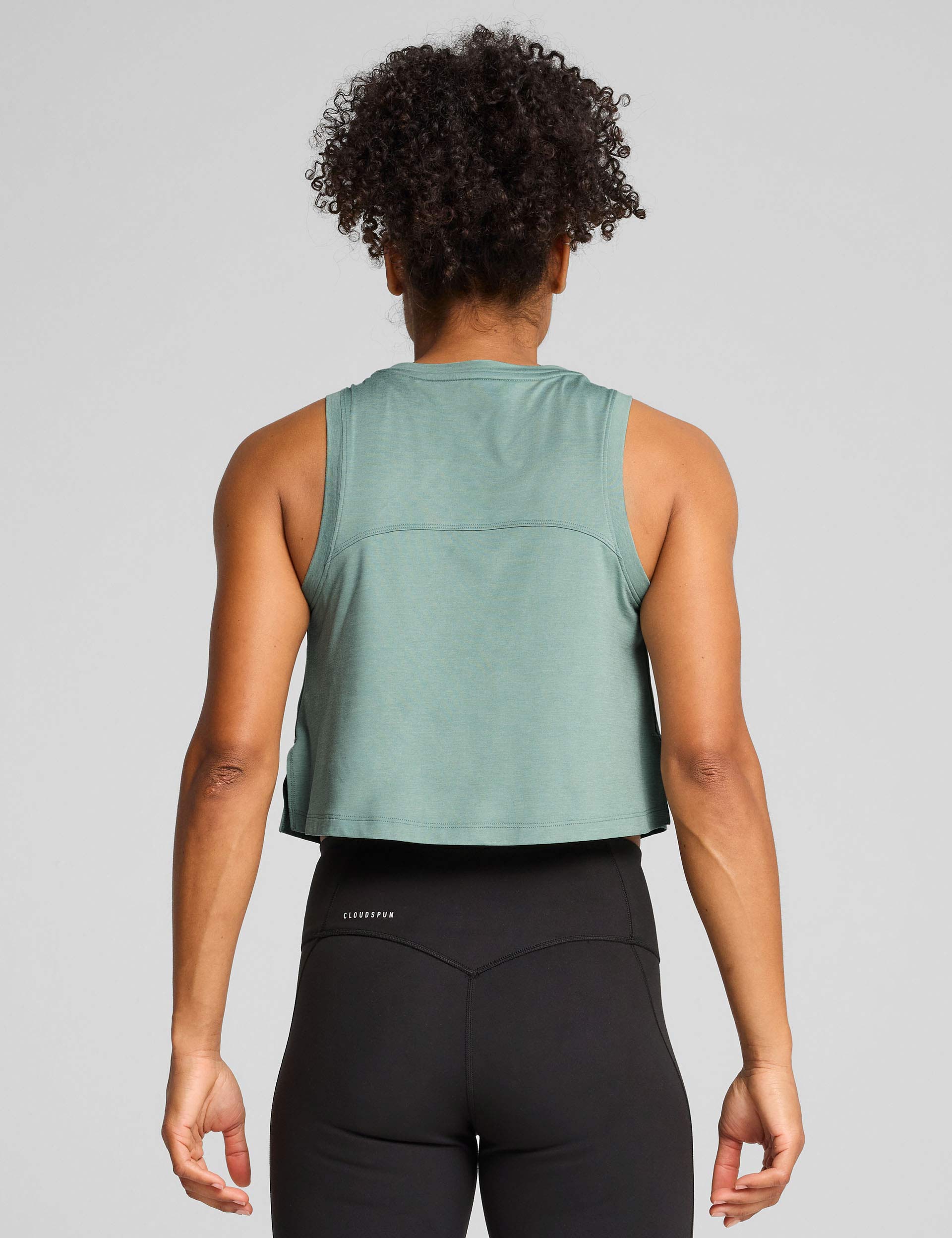 Cloudspun Sleeveless Tank Top - Soft Green Moon Heather Color - Perfect for Yoga, Gym & Summer Outfits