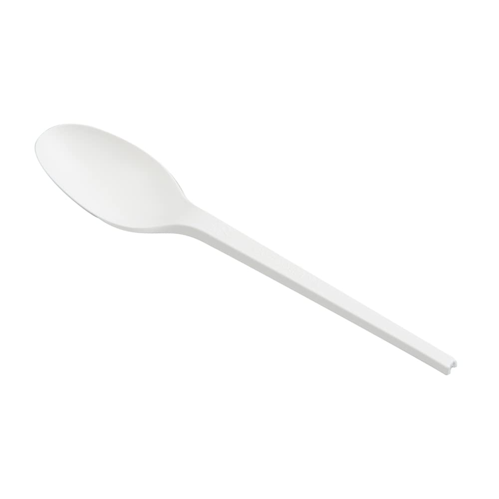 Eco-Friendly 6.5 Inch Compostable Spoons - 250 Pack Individually Wrapped Plant-Based Cutlery | BPI-Certified CPLA Disposable Silverware for Hot & Cold Foods | Perfect for Restaurants, Catering, Parties & Outdoor Events