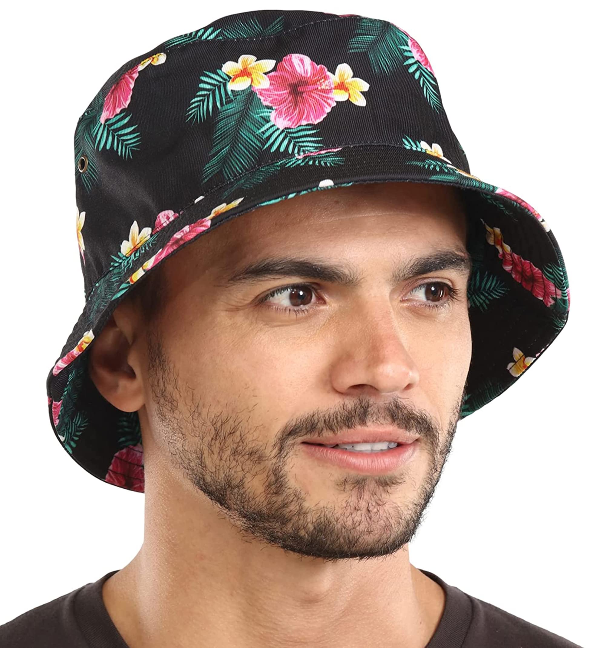**Durable Reversible Bucket Hat for Men, Women, Teens & Girls - Summer Sun Protection Hat - Fashionable Unisex Bucket Hat for Outdoor Activities, Beach, Hiking & Travel**