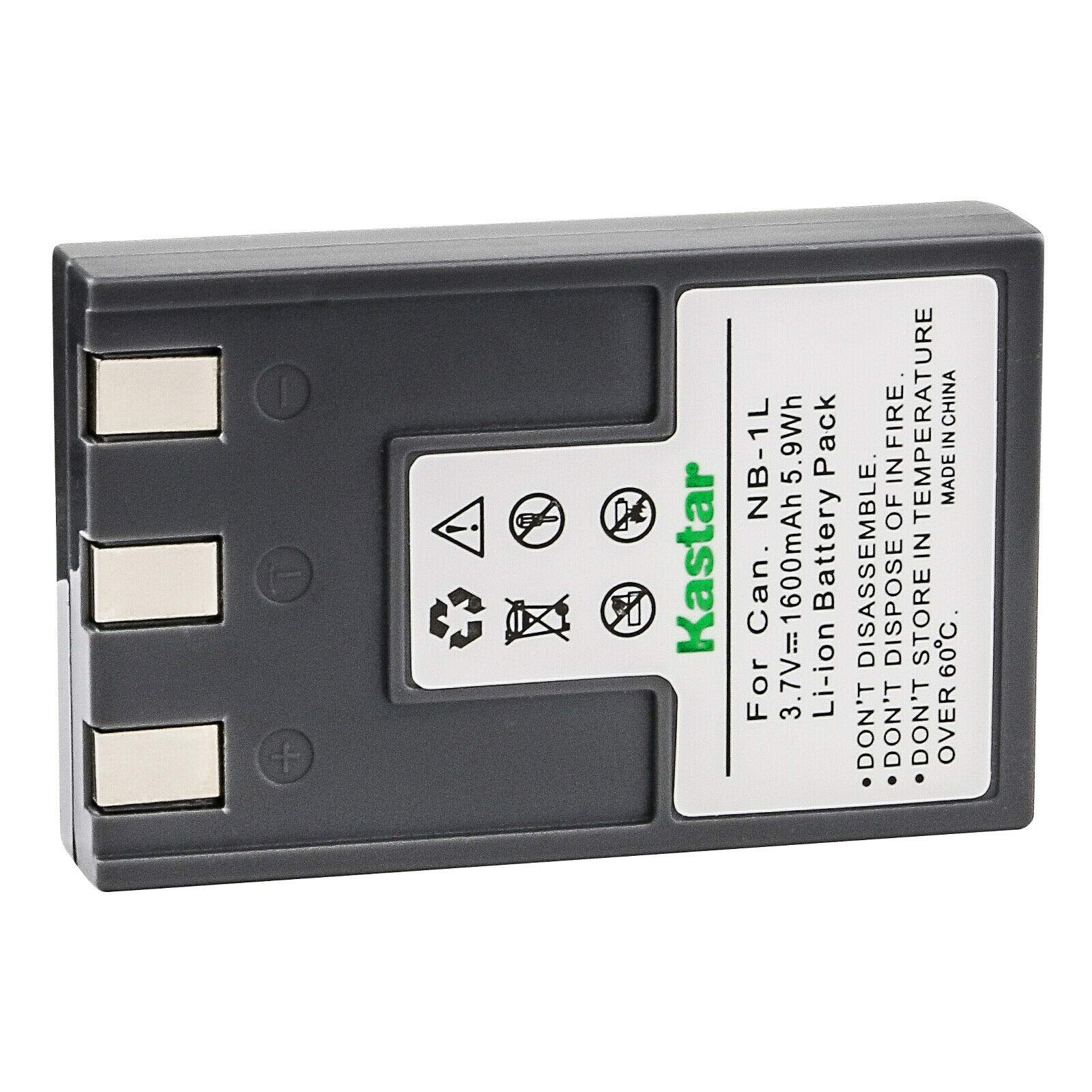 Kastar Replacement Battery for Canon IXY Digital 430/450/500/S200/S230/S330 & IXUS 200a/300 & PowerShot S330 - High Capacity NB-1LH Compatible Battery - Perfect for Travel Photography, Vlogging, and Outdoor Shooting