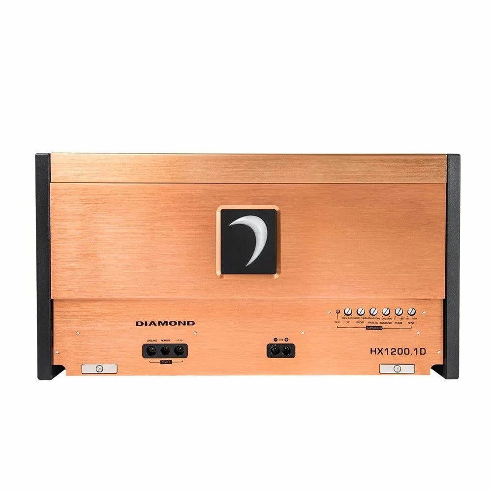 Diamond Audio HX1200.1D 1200W RMS HEX Series Class D Monoblock Car Amplifier - Certified Refurbished | High Power Bass Boost for Car Audio Systems, Subwoofers & Truck Stereo Upgrades