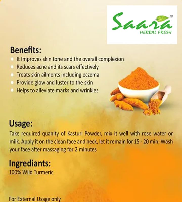 VS Products Neem Leaves Powder, Orange Peel Powder & Kasthuri Manjal Combo - 300g (100g Each) for Glowing Skin, Acne Treatment & Hair Growth | Natural Face Mask, Ayurvedic Skin Care & Scalp Treatment | DIY Beauty Routine & Spa Day Essentials