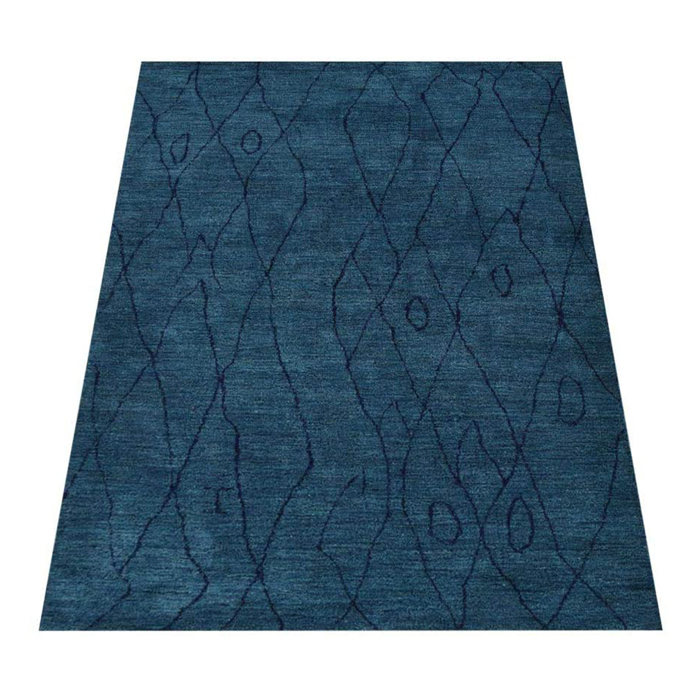 Handmade Ikat Hand-Knotted Rug - Bohemian Style Area Rug for Living Room, Bedroom, Dining Room - Soft & Durable Home Decor