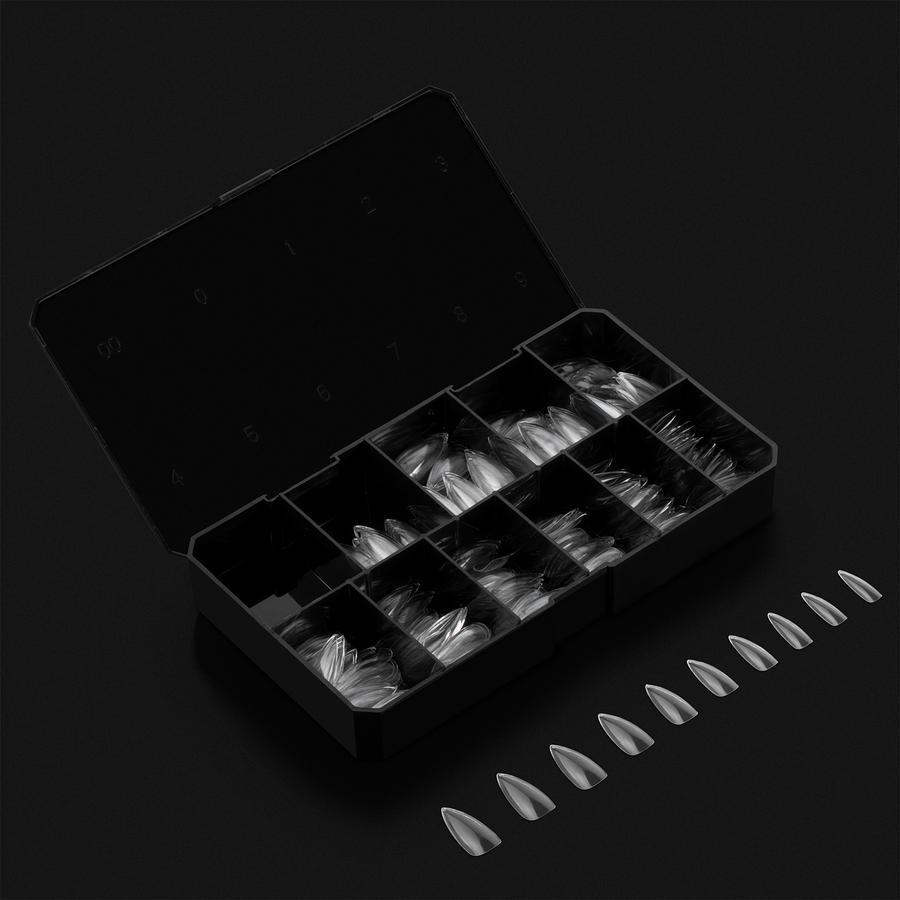 Apres Gel X Nail Extension Kit - 500 Pcs Medium Stiletto Nail Tips with Sculpted Design | Professional Salon Quality Nail Art Supplies for Manicure & Pedicure | Perfect for Weddings, Parties & Special Occasions