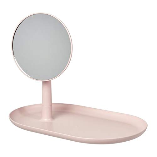 HSI Pink Mirror Tray - Elegant Vanity Decor for Makeup & Jewelry