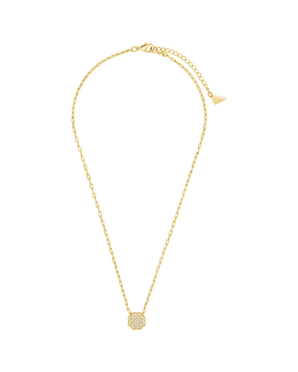 Raemy CZ Rose Petal Pendant Necklace - Elegant Cubic Zirconia Jewelry for Women, Perfect for Valentine's Day, Anniversary & Romantic Date Nights