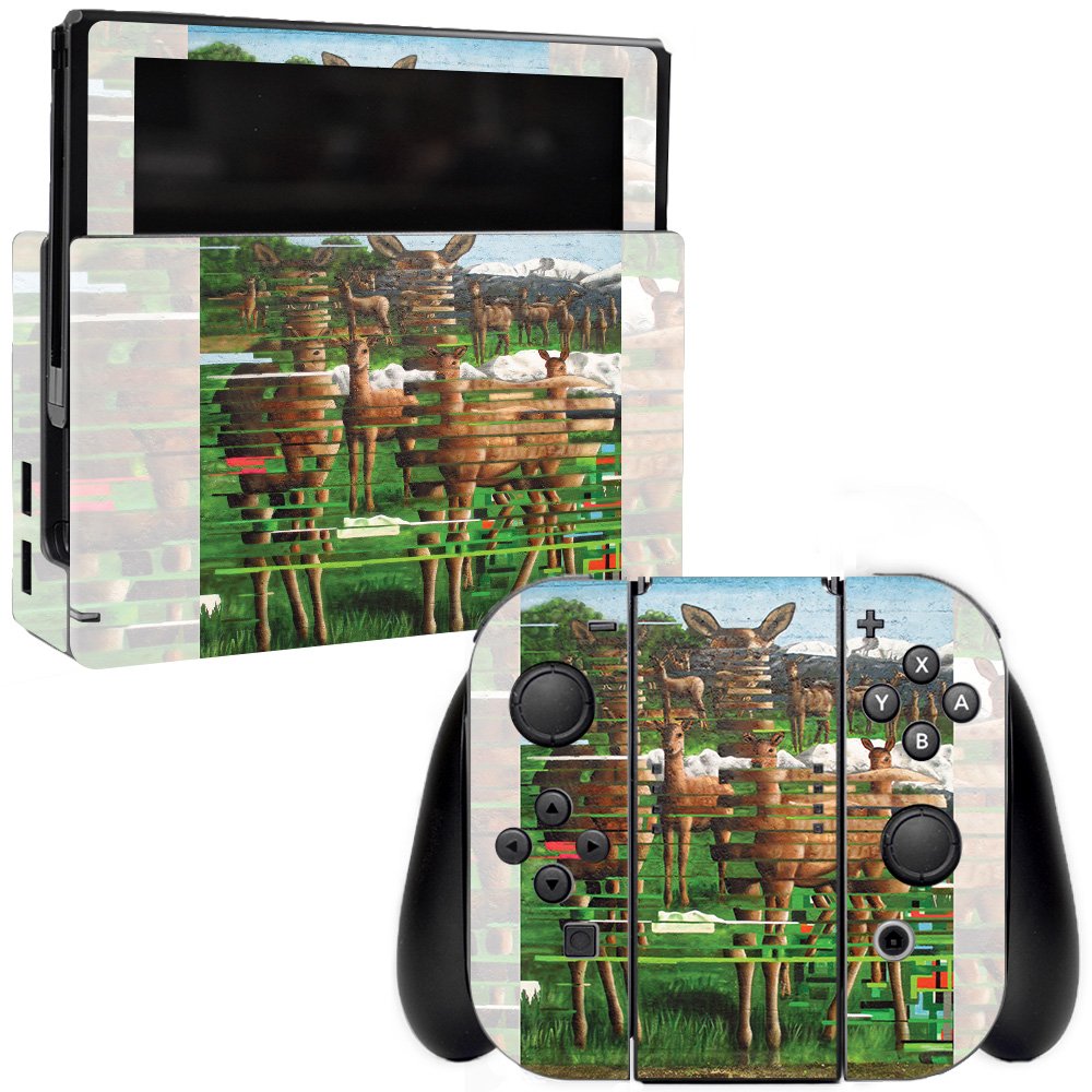 MightySkins Vinyl Decal Wrap Cover for Nintendo Switch - Oh Deer Design | Protective & Durable Skin | Easy to Apply & Remove | Made in USA | Perfect for Gaming, Travel & Personalization