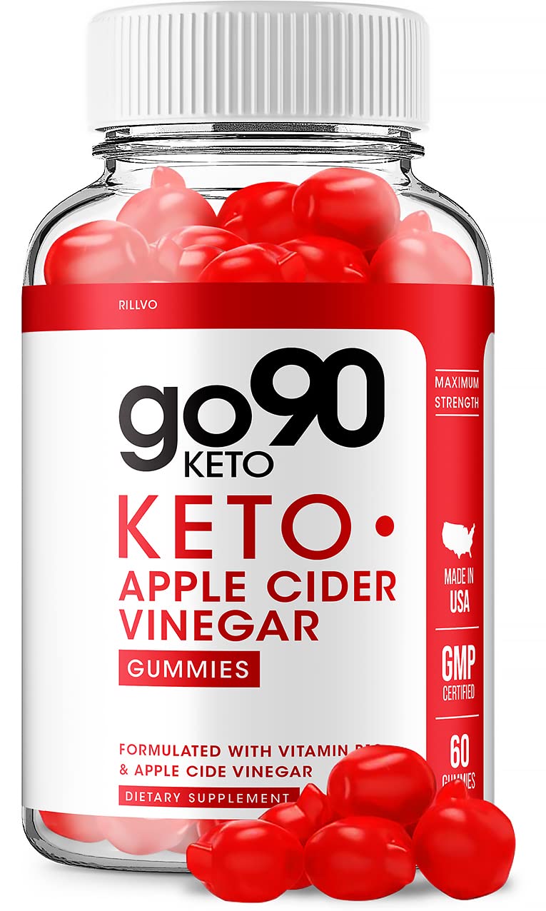 Go90 Keto ACV Gummies with Apple Cider Vinegar - Advanced Weight Loss Supplement for Ketogenic Diet | 60 Count | Supports Metabolism & Energy Boost | Perfect for On-the-Go Healthy Lifestyle